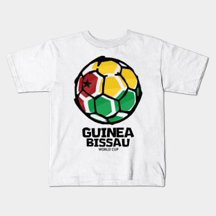 Guinea-Bissau Football Country Flag Kids T-Shirt